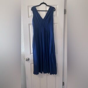 Banana Republic Navy Midi Dress